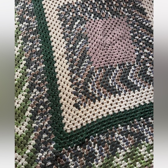 Handmade Granny Square Crochet Blanket - Picture 2 of 6